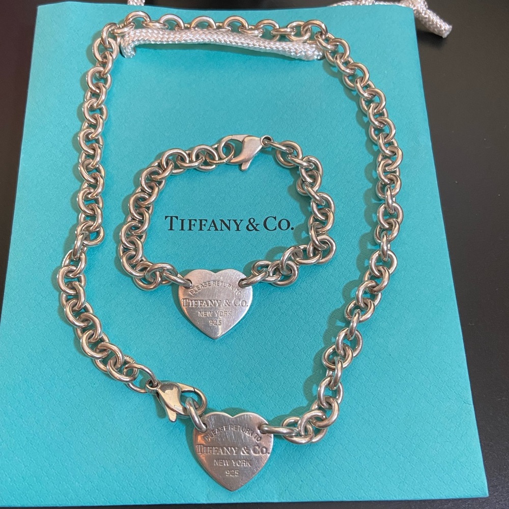 Tiffany & Co. heart Choker and heart bracelet